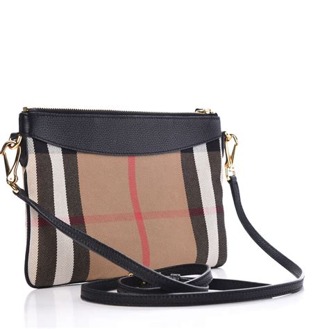 burberry house check derby leather peyton crossbody|BURBERRY House Check Derby Peyton Crossbody Clutch Bag .